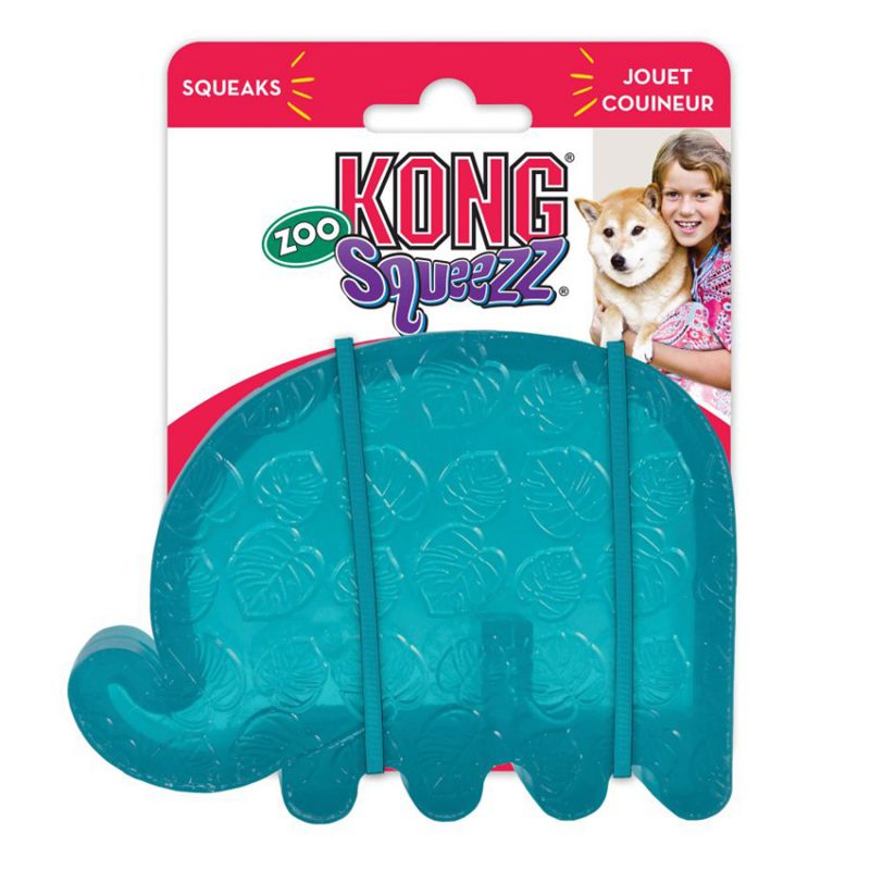 Kong Md Elephant Zoo Squeezz – Big Tex Feed: Hardware & Pet Supply